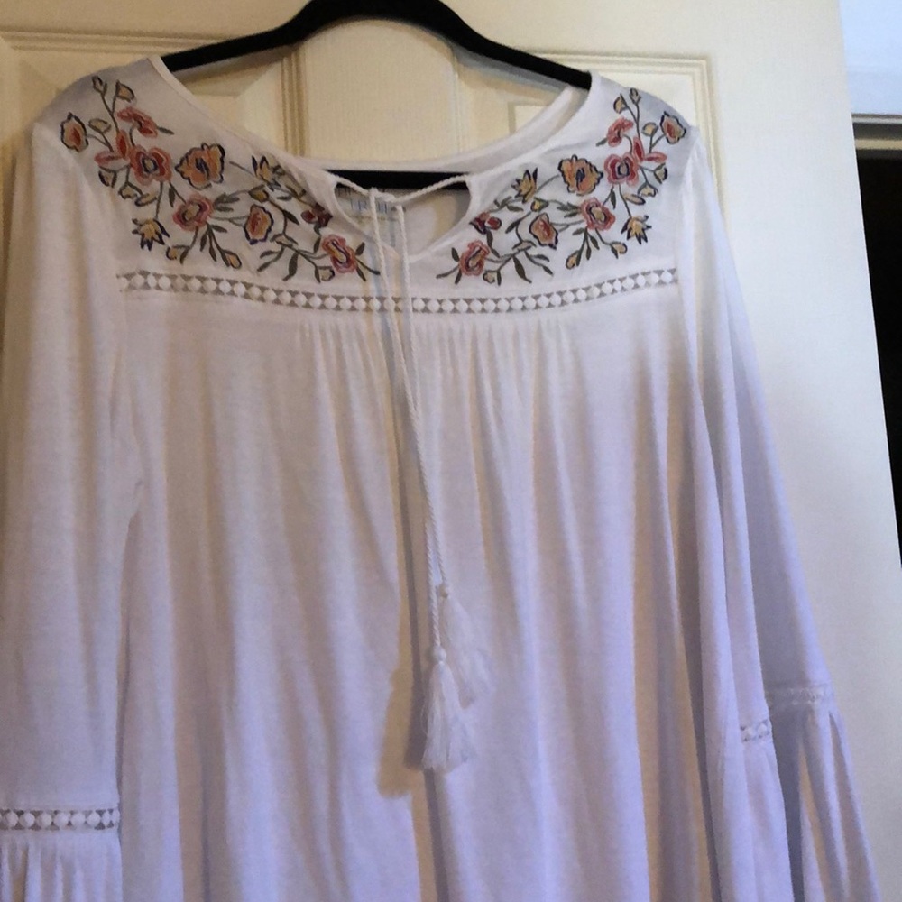 Beautiful white embroidered top